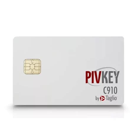 Taglio PIVKey C910 Certificate Based PKI Smart Card 